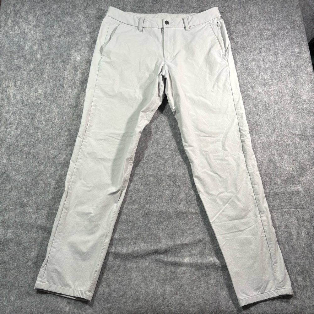 Lululemon athletica Mens Gray Commission Slim Fit‎ Pants Size 34